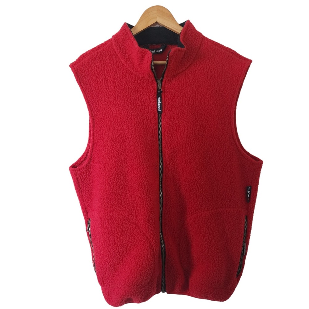 Chuck Roast Fleece Vest Polartec Red XL